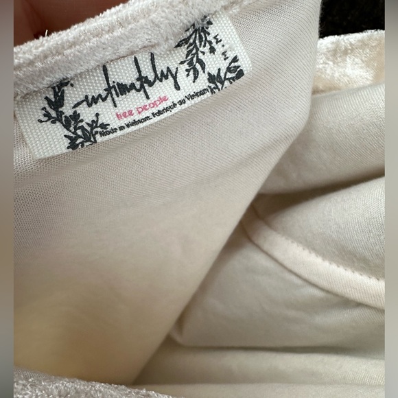 NWOT Intimately Free People All Night Velvet Tunic Tank Top Camisole Champagne - Picture 11 of 11